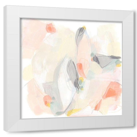 Pastel Prism III White Modern Wood Framed Art Print by Vess, June Erica