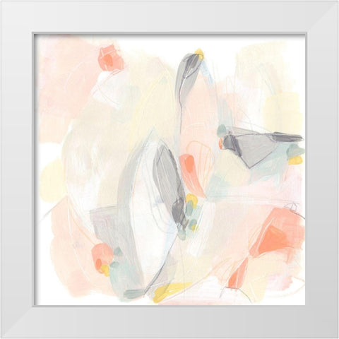Pastel Prism III White Modern Wood Framed Art Print by Vess, June Erica