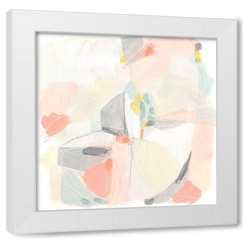 Pastel Prism IV White Modern Wood Framed Art Print by Vess, June Erica