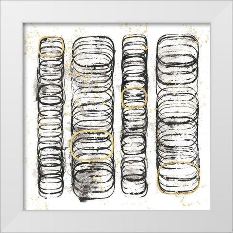 Seismic Order IV White Modern Wood Framed Art Print by Guthrie, Jenna