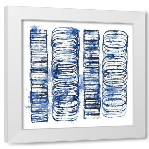Seismic Order V White Modern Wood Framed Art Print by Guthrie, Jenna