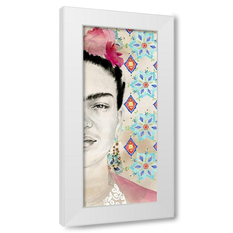 Frida Diptych I White Modern Wood Framed Art Print by Parker, Jennifer Paxton