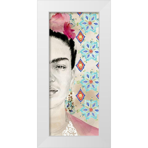 Frida Diptych I White Modern Wood Framed Art Print by Parker, Jennifer Paxton