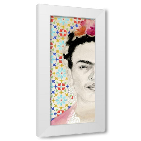 Frida Diptych II White Modern Wood Framed Art Print by Parker, Jennifer Paxton