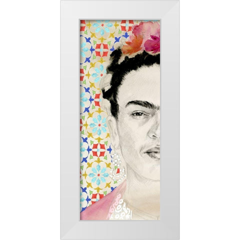 Frida Diptych II White Modern Wood Framed Art Print by Parker, Jennifer Paxton