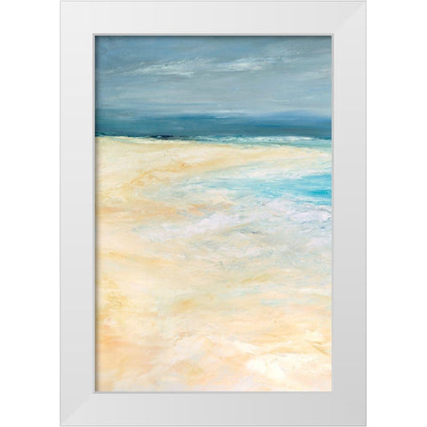 Storm at Sea I White Modern Wood Framed Art Print by Wilkins, Suzanne