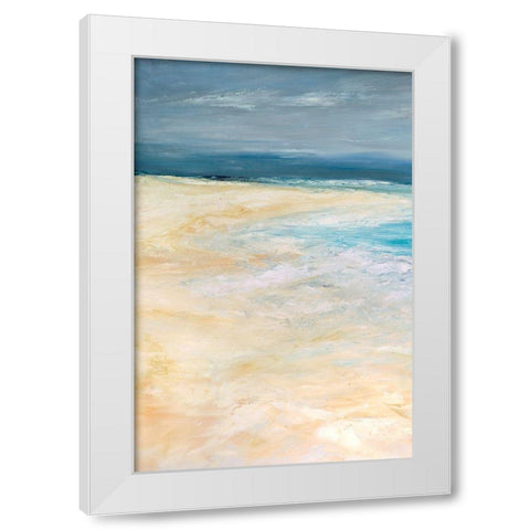 Storm at Sea I White Modern Wood Framed Art Print by Wilkins, Suzanne