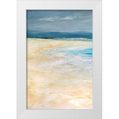 Storm at Sea I White Modern Wood Framed Art Print by Wilkins, Suzanne