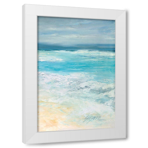 Storm at Sea II White Modern Wood Framed Art Print by Wilkins, Suzanne