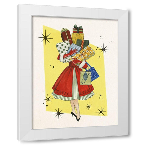 Vintage Christmas II White Modern Wood Framed Art Print by Popp, Grace