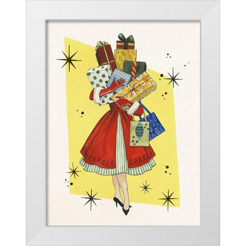 Vintage Christmas II White Modern Wood Framed Art Print by Popp, Grace