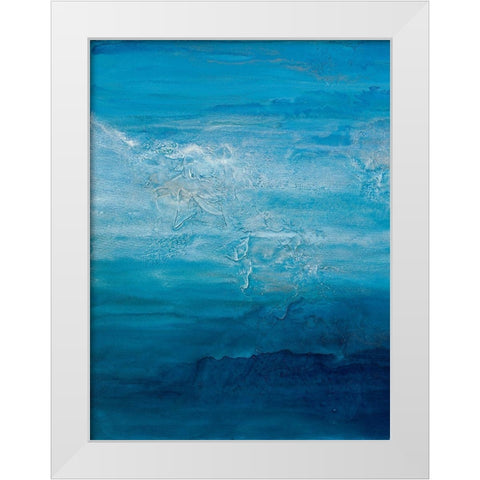 Opal Sky I White Modern Wood Framed Art Print by Guererra, Teodora