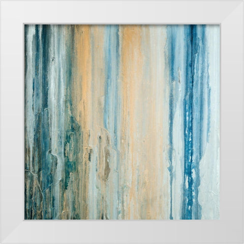 Tiger Stripes II White Modern Wood Framed Art Print by Guererra, Teodora