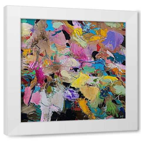 Capri White Modern Wood Framed Art Print by Friedlander, Allan