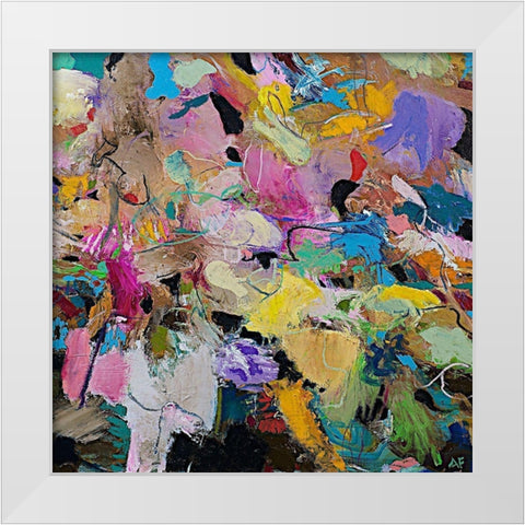 Capri White Modern Wood Framed Art Print by Friedlander, Allan