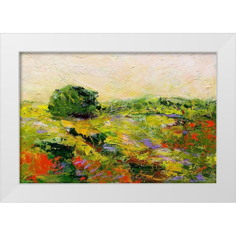 Chippenham White Modern Wood Framed Art Print by Friedlander, Allan