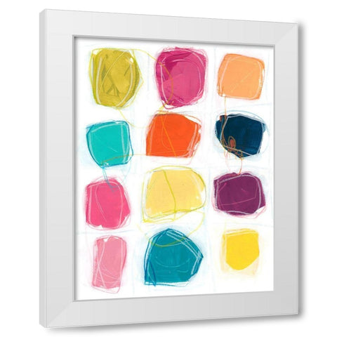 Vivid Windows II White Modern Wood Framed Art Print by Vess, June Erica
