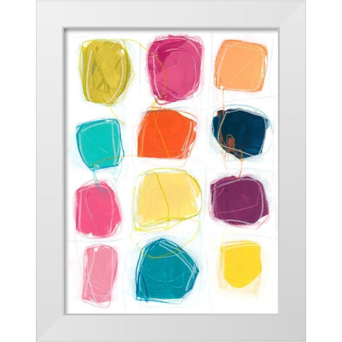 Vivid Windows II White Modern Wood Framed Art Print by Vess, June Erica
