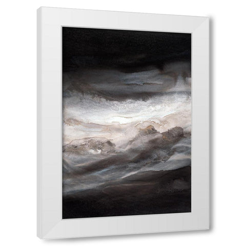 Smokey Eyes I White Modern Wood Framed Art Print by Guererra, Teodora