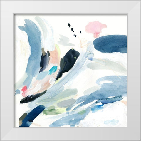 Tailspin IV White Modern Wood Framed Art Print by Borges, Victoria