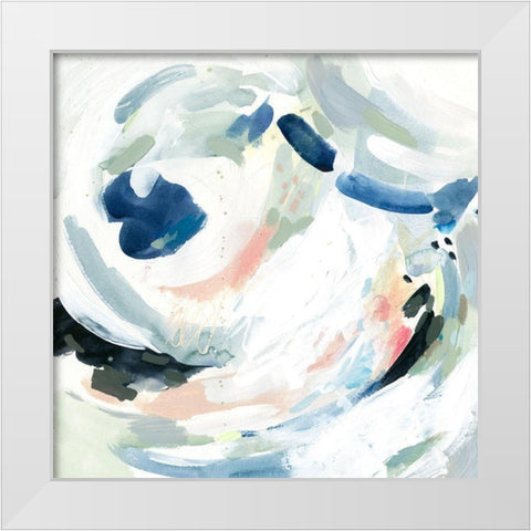 Tailspin V White Modern Wood Framed Art Print by Borges, Victoria