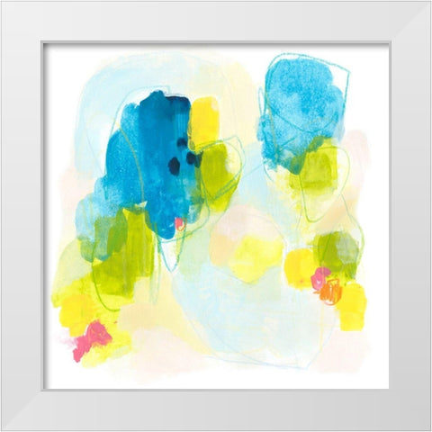 Narrative Structure I White Modern Wood Framed Art Print by Vess, June Erica