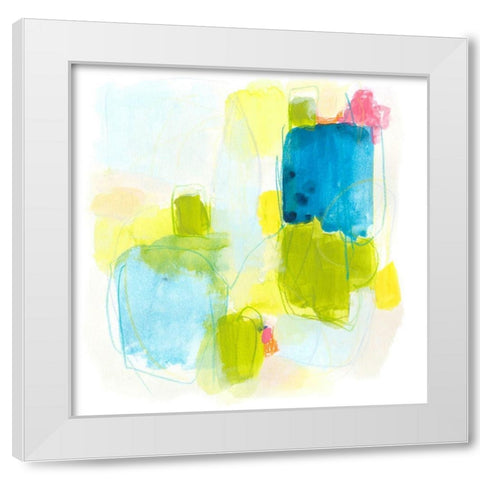 Narrative Structure II White Modern Wood Framed Art Print by Vess, June Erica
