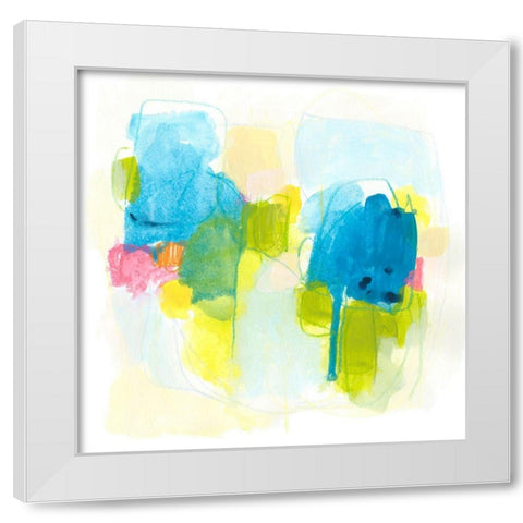 Narrative Structure III White Modern Wood Framed Art Print by Vess, June Erica