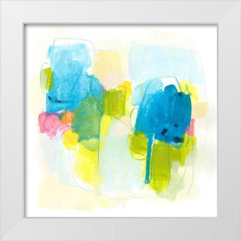 Narrative Structure III White Modern Wood Framed Art Print by Vess, June Erica