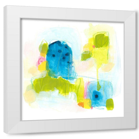 Narrative Structure IV White Modern Wood Framed Art Print by Vess, June Erica