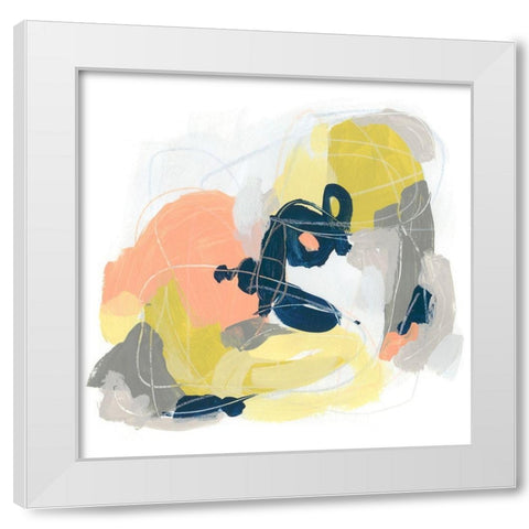 Crosstown Connector IV White Modern Wood Framed Art Print by Vess, June Erica