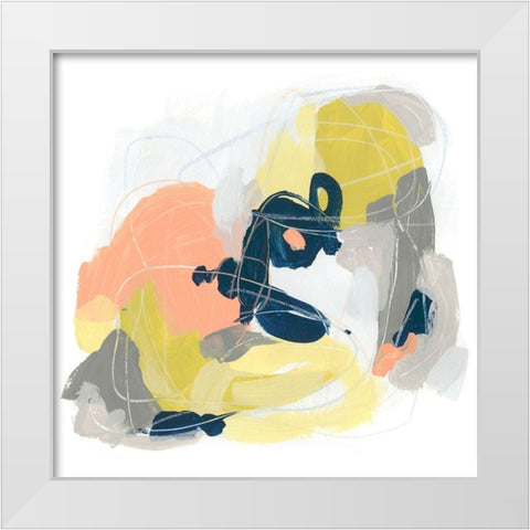 Crosstown Connector IV White Modern Wood Framed Art Print by Vess, June Erica