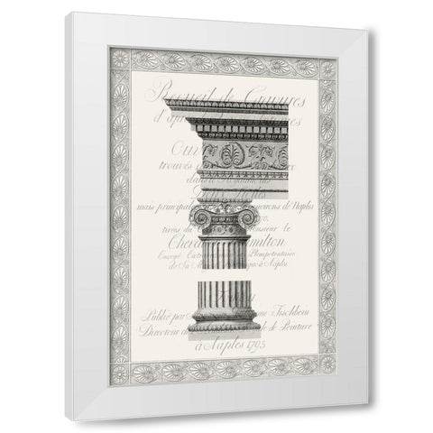 Column Overlay II White Modern Wood Framed Art Print by Vision Studio