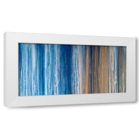 Endless I White Modern Wood Framed Art Print by Guererra, Teodora