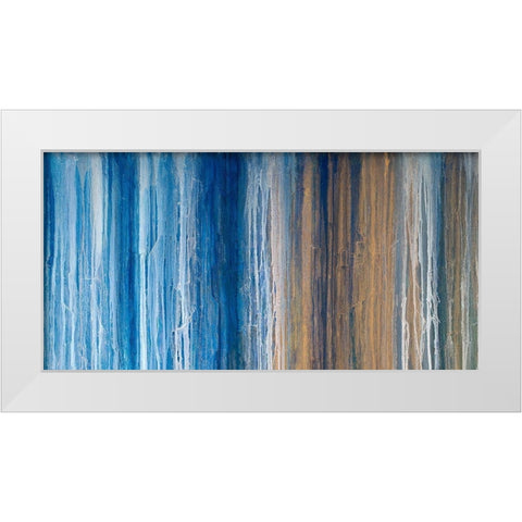 Endless I White Modern Wood Framed Art Print by Guererra, Teodora