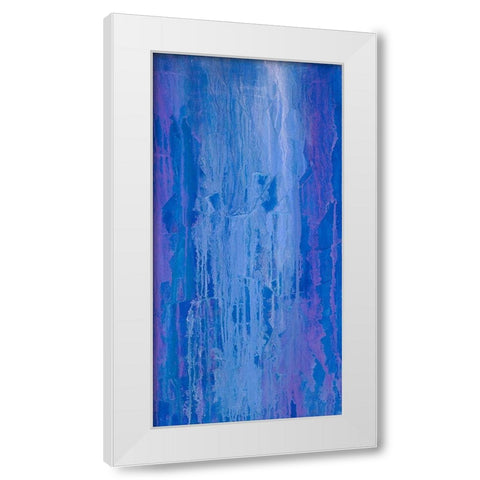 Abstracted Iris Field II White Modern Wood Framed Art Print by Guererra, Teodora