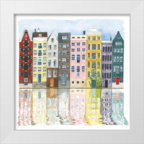 Neighborhood II White Modern Wood Framed Art Print by Popp, Grace
