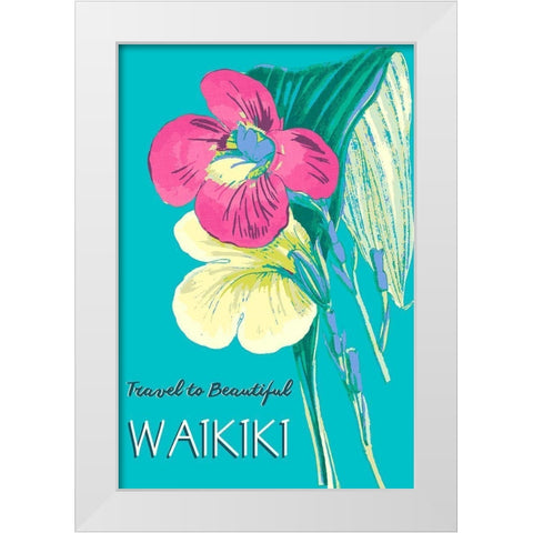 Getaway I White Modern Wood Framed Art Print by Fagalde, Jarman