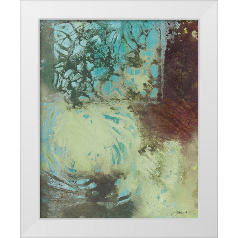 Poetry in Motion I White Modern Wood Framed Art Print by Combs, Joyce