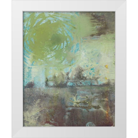 Poetry in Motion II White Modern Wood Framed Art Print by Combs, Joyce