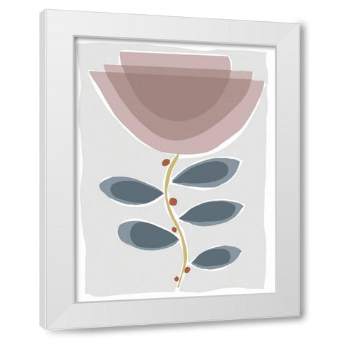 Mod Quirk II White Modern Wood Framed Art Print by Delamater, Rob