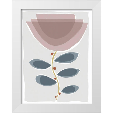 Mod Quirk II White Modern Wood Framed Art Print by Delamater, Rob