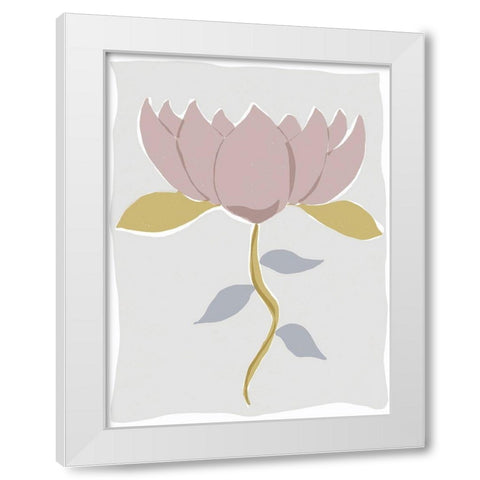 Mod Quirk III White Modern Wood Framed Art Print by Delamater, Rob