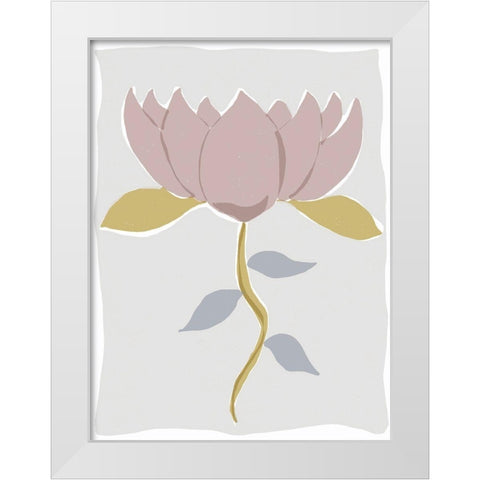 Mod Quirk III White Modern Wood Framed Art Print by Delamater, Rob