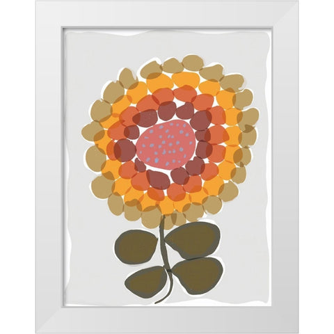 Mod Quirk IV White Modern Wood Framed Art Print by Delamater, Rob