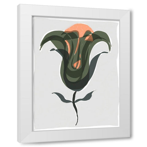 Mod Quirk VI White Modern Wood Framed Art Print by Delamater, Rob
