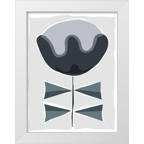 Mod Quirk VII White Modern Wood Framed Art Print by Delamater, Rob
