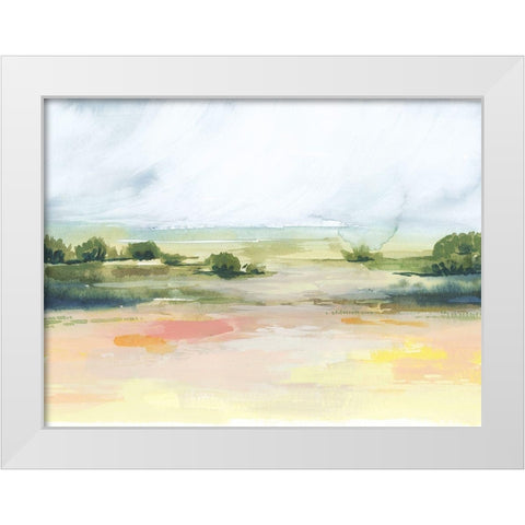 Sunlit Marsh I White Modern Wood Framed Art Print by Popp, Grace