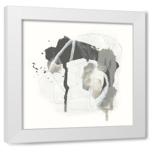 Monochrome Missive IV White Modern Wood Framed Art Print by Vess, June Erica