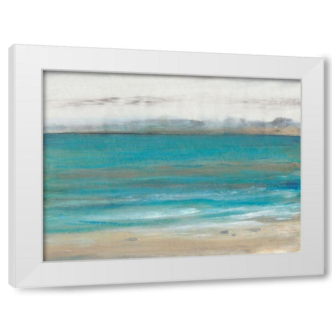 Seashore I White Modern Wood Framed Art Print by OToole, Tim